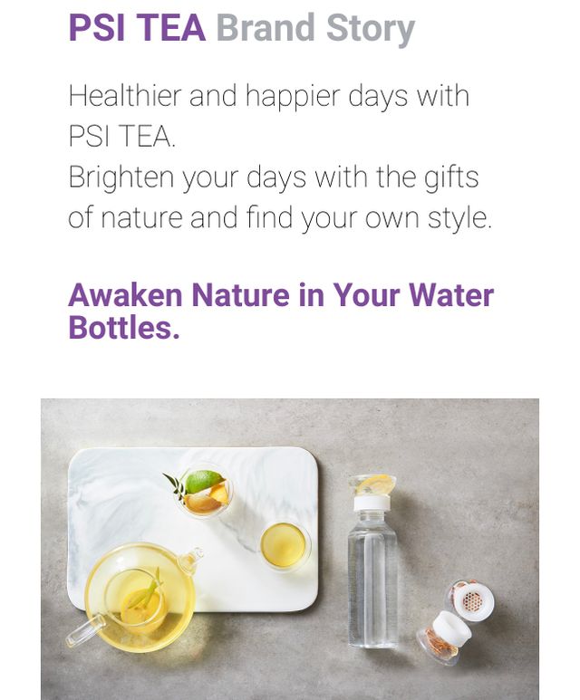PSI TEA Infuser Water Bottle,  Easy Tea Making with Cute Tea Infuser, cold brew tea. 리뷰 사진
