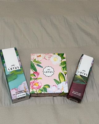 더 퓨어 로터스 제주 식물 선크림 / 제주 연잎 &amp; 동백 미스트 / 순수한 연꽃 어메니티 세트 — 5점을 준 리뷰어가 2022년 12월 올린 사용 사진