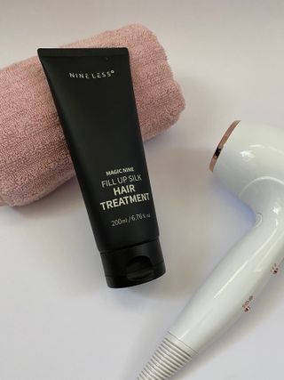 나인레스 매지나인 필 업 실크 트리트먼트 200ml 6.76 fl. 온스 유형에 남겨 — 5점을 준 리뷰어가 2022년 1월 올린 사용 사진