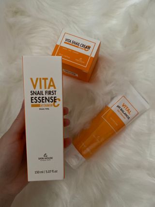 Vita Snail Trio Set [First Essence, Cream, Gel Cleanser] — 4.5점을 준 리뷰어가 2021년 9월 올린 사용 사진