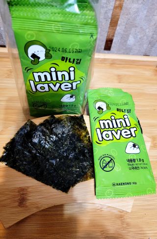 HAENONG, Seaweed mini Laver, Pack of 20 — 5점을 준 리뷰어가 2024년 1월 올린 사용 사진