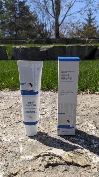 Round Lab Birch Juice Moisturizing Sunscreen — 5점을 준 리뷰어가 2024년 4월 올린 사용 사진