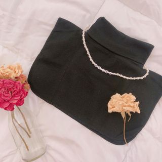 /[HOORISTYLE] 베이직 하프 탑 칼라 넥 디키 남여공용 모의 페이크 터틀넥 — 4점을 준 리뷰어가 2021년 11월 올린 사용 사진
