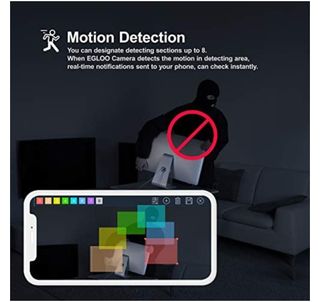 온습도 모니터와 스마트 리모컨이 탑재된 EGLOO cam S4 1080P Wi-Fi 스마트 카메라 — 4점을 준 리뷰어가 2021년 6월 올린 사용 사진