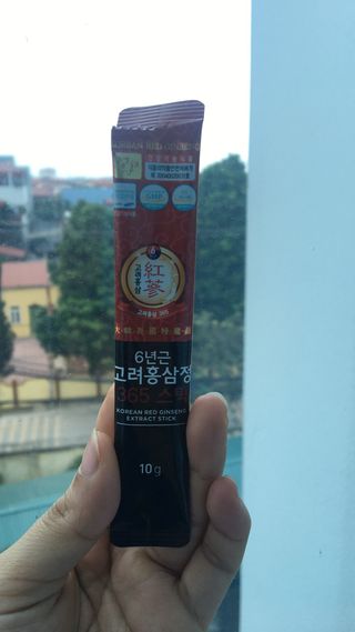 정원삼 6년근 고려홍삼정 365스틱 — 4.5점을 준 리뷰어가 2021년 11월 올린 사용 사진