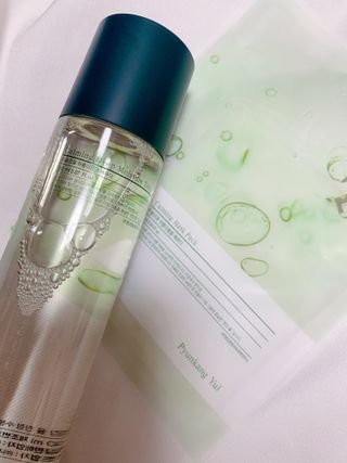 Pyunkang Yul 편강 율 진정 수분 강화 토너 150ml & 진정 마스크팩 10ea — 5점을 준 리뷰어가 2021년 8월 올린 사용 사진