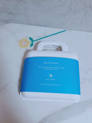 TS 블루 에디션 (블루 샴푸 200ml + 블루 바디 워시 200ml) — 4점을 준 리뷰어가 2023년 6월 올린 사용 사진
