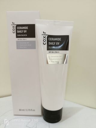 [Coxir] Ceramide Daily UV Sun Block — 5점을 준 리뷰어가 2022년 7월 올린 사용 사진