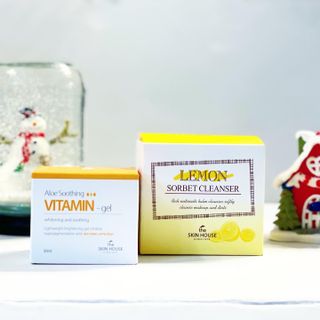 [THE SKIN HOUSE] Lemon Sorbet Cleanser, Aloe Soothing Vitamin Gel — 4.5점을 준 리뷰어가 2021년 12월 올린 사용 사진