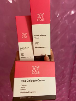 Pink Collagen Line [Toner, Serum, Cream] — 5점을 준 리뷰어가 2021년 10월 올린 사용 사진
