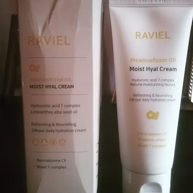 RAVIEL Meadowfoam 씨 오일 모이스처라이징 데일리 히알 크림 3.4 fl oz, DermaBiome CX, 7 히알루론산 리뷰 사진