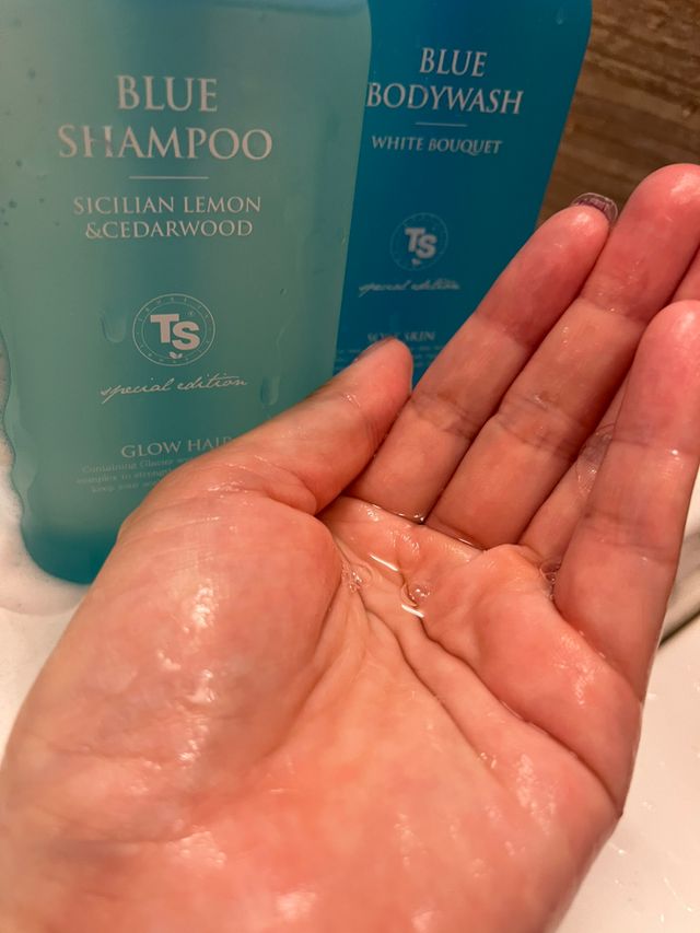 TS 블루 에디션 (블루 샴푸 200ml + 블루 바디 워시 200ml) 리뷰 사진