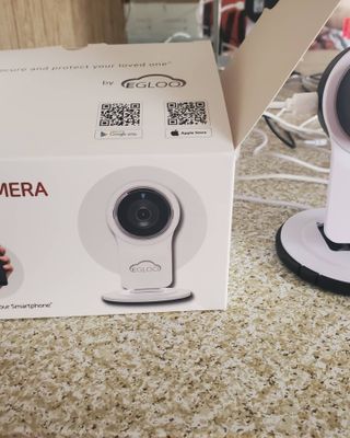 온습도 모니터와 스마트 리모컨이 탑재된 EGLOO cam S4 1080P Wi-Fi 스마트 카메라 — 3점을 준 리뷰어가 2021년 6월 올린 사용 사진