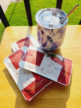 [K-doraji] Omija Berry Drink–80ml pouches of Bellflower Root Concentrate with Omija Berry — 4.5점을 준 리뷰어가 2021년 8월 올린 사용 사진