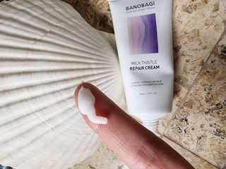 바노바기 코스메틱 바노바기 밀크 씨슬 리페어 크림 50ml — 5점을 준 리뷰어가 2023년 7월 올린 사용 사진