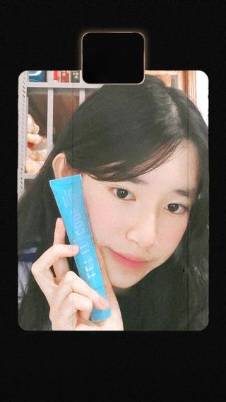 제주인디 렛잇쿨 폴리인디고 진정 리파인 크림 — 3.5점을 준 리뷰어가 2021년 7월 올린 사용 사진