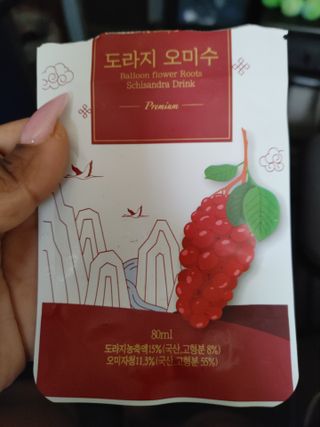[K-doraji] Omija Berry Drink–80ml pouches of Bellflower Root Concentrate with Omija Berry — 리뷰어가 2021년 8월 올린 사용 사진