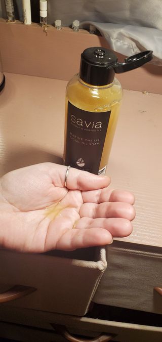 오바코 SAVIA MARINE THETIS FACIAL OIL SOAP — 3점을 준 리뷰어가 2022년 2월 올린 사용 사진