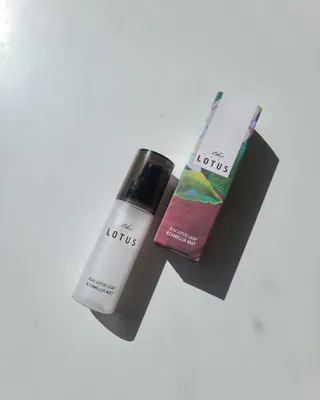더 퓨어 로터스 제주 식물 선크림 / 제주 연잎 &amp; 동백 미스트 / 순수한 연꽃 어메니티 세트 — 5점을 준 리뷰어가 2022년 9월 올린 사용 사진