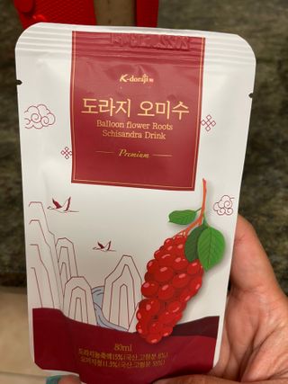 [K-doraji] Omija Berry Drink–80ml pouches of Bellflower Root Concentrate with Omija Berry — 5점을 준 리뷰어가 2021년 7월 올린 사용 사진