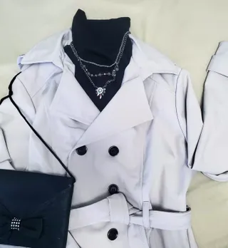 /[HOORISTYLE] 베이직 하프 탑 칼라 넥 디키 남여공용 모의 페이크 터틀넥 — 5점을 준 리뷰어가 2021년 11월 올린 사용 사진