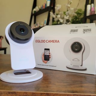 온습도 모니터와 스마트 리모컨이 탑재된 EGLOO cam S4 1080P Wi-Fi 스마트 카메라 — 5점을 준 리뷰어가 2021년 5월 올린 사용 사진