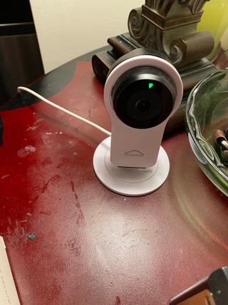온습도 모니터와 스마트 리모컨이 탑재된 EGLOO cam S4 1080P Wi-Fi 스마트 카메라 — 5점을 준 리뷰어가 2021년 5월 올린 사용 사진