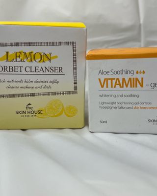 [THE SKIN HOUSE] Lemon Sorbet Cleanser, Aloe Soothing Vitamin Gel — 5점을 준 리뷰어가 2021년 12월 올린 사용 사진