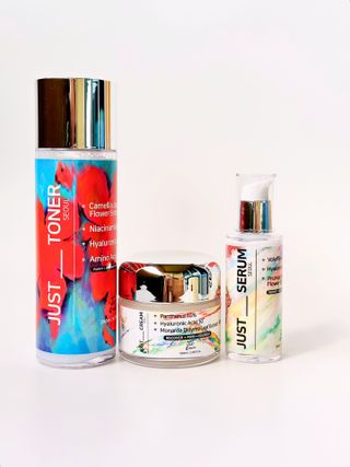 저스트 코스메틱 [JUST COSMETIC SKIN CARE SET] JUST TONER, JUST SERUM, JUST CREAM — 5점을 준 리뷰어가 2023년 5월 올린 사용 사진