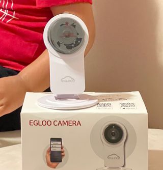 온습도 모니터와 스마트 리모컨이 탑재된 EGLOO cam S4 1080P Wi-Fi 스마트 카메라 — 3.5점을 준 리뷰어가 2021년 6월 올린 사용 사진