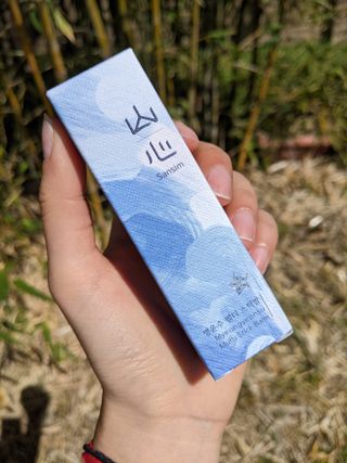 산심 명연수 멀티 스틱 밤 0.38oz 수분 스틱 집중 주름 케어 — 5점을 준 리뷰어가 2023년 4월 올린 사용 사진