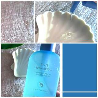 TS 블루 에디션 (블루 샴푸 200ml + 블루 바디 워시 200ml) — 5점을 준 리뷰어가 2023년 6월 올린 사용 사진