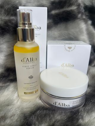 구매평용[dAlba] Exclusive duo - Italian White Truffle First Spray Serum  + Double Serum & Cream — 5점을 준 리뷰어가 2025년 1월 올린 사용 사진