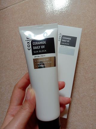 [Coxir] Ceramide Daily UV Sun Block — 4.5점을 준 리뷰어가 2022년 7월 올린 사용 사진
