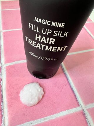 나인레스 매지나인 필 업 실크 트리트먼트 200ml 6.76 fl. 온스 유형에 남겨 — 5점을 준 리뷰어가 2022년 6월 올린 사용 사진