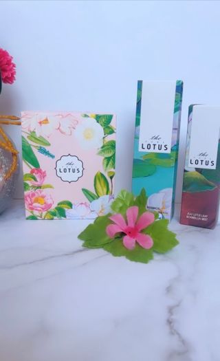 더 퓨어 로터스 제주 식물 선크림 / 제주 연잎 &amp; 동백 미스트 / 순수한 연꽃 어메니티 세트 — 5점을 준 리뷰어가 2022년 7월 올린 사용 사진