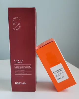 SNP LAB PHA  5 토너 150ml + 나이아신아마이드 10 세럼 32ml 세트 — 5점을 준 리뷰어가 2021년 10월 올린 사용 사진