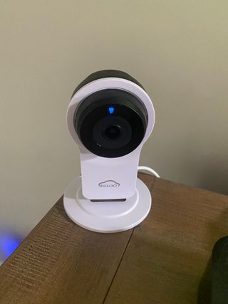온습도 모니터와 스마트 리모컨이 탑재된 EGLOO cam S4 1080P Wi-Fi 스마트 카메라 — 5점을 준 리뷰어가 2021년 5월 올린 사용 사진