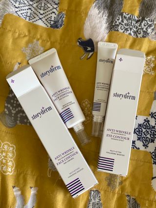 [스토리덤] 안티 링클 아이 컨투어 15ml + 안티 링클 페이스 컨투어 50ml — 5점을 준 리뷰어가 2023년 7월 올린 사용 사진