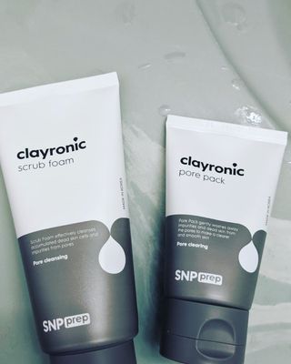 클레이로닉 스크럽 폼 120g + 포어팩 55ml 세트 — 4점을 준 리뷰어가 2021년 8월 올린 사용 사진