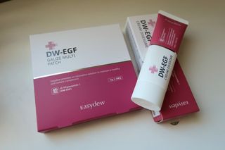 이지듀 이지 듀 DW-EGF 크림 다이브 솜 / 거즈 멀티 패치 — 4점을 준 리뷰어가 2021년 2월 올린 사용 사진