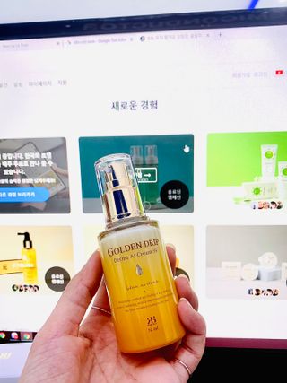 레베코코 골든드립 더마 AI 크림 59 Vietnam — 5점을 준 리뷰어가 2021년 8월 올린 사용 사진