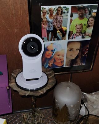 온습도 모니터와 스마트 리모컨이 탑재된 EGLOO cam S4 1080P Wi-Fi 스마트 카메라 — 2.5점을 준 리뷰어가 2021년 5월 올린 사용 사진