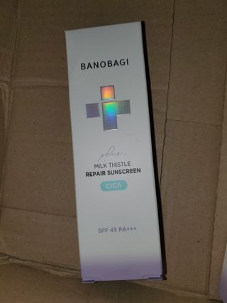 바노바기 코스메틱 바노바기 밀크씨슬 리페어 시카 폼 클렌저 플러스 120ml + 선스크린 플러스 50ml — 5점을 준 리뷰어가 2023년 8월 올린 사용 사진