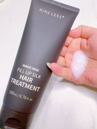 나인레스 매지나인 필 업 실크 트리트먼트 200ml 6.76 fl. 온스 유형에 남겨 — 5점을 준 리뷰어가 2022년 1월 올린 사용 사진