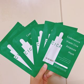 코드네이처 비아미 시카 더블 앰플 과 마스크[5장] — 3.5점을 준 리뷰어가 2021년 8월 올린 사용 사진