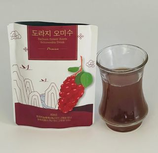 [K-doraji] Omija Berry Drink–80ml pouches of Bellflower Root Concentrate with Omija Berry — 5점을 준 리뷰어가 2021년 7월 올린 사용 사진