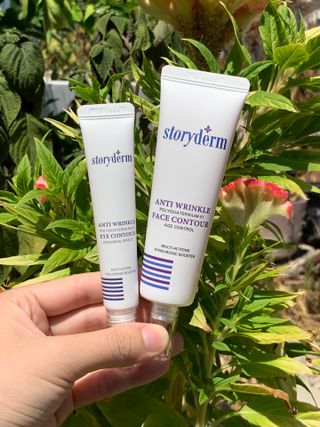 [스토리덤] 안티 링클 아이 컨투어 15ml + 안티 링클 페이스 컨투어 50ml — 5점을 준 리뷰어가 2023년 8월 올린 사용 사진