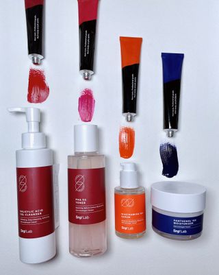SNP LAB 살리실산 클렌저 + PHA 5 토너 + 나이아신아마이드 10 세럼 + 판테놀 10 모이스처라이저 — 5점을 준 리뷰어가 2021년 10월 올린 사용 사진