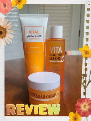 Vita Snail Trio Set [First Essence, Cream, Gel Cleanser] — 5점을 준 리뷰어가 2021년 9월 올린 사용 사진